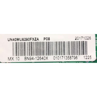 KIT DE TARJETAS PARA TV SAMSUNG / NUMERO DE PARTE MAIN BN94-12640X / BN41-02568B / BN97-13470A / BN9412640X / NUMERO DE PARTE FUENTE BN4400806F / L40S6R_MSM / BN44-00806F / PANEL CY-GK040HGLVCH / MODELO UN40MU6290 / UN40MU6290FXZA FB02 - Imagen 2